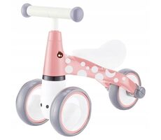 ECOTOYS Różowy rowerek biegowy Flamingo