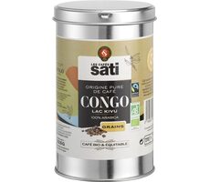 Les Cafés Sati Congo Organic Fairtrade 225 g / Ziarna kawy / 100% Arabica 