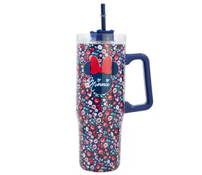 STOR Minnie Kubek termiczny ze stali nierdzewnej ze słomką 940ml