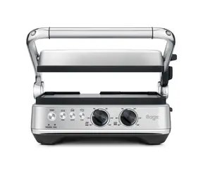 Sage the BBQ & Press Grill SGR700BSS srebrny / elektryczny grill kontaktowy / 1800W / 3 programy / 100°C - 230°C 