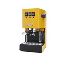 Gaggia Classic E24 żółty / Ekspres do kawy dźwigniowy / 1200 W / 2,1 l / 15 bar / dysza spieniająca