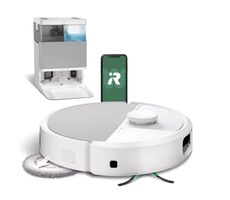 iRobot Roomba PLUS 505 Combo + stacja dokująca AutoWash biała / Robot odkurzający / WiFi / odkurzanie i mycie / 5000 mAh