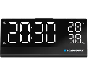 Blaupunkt CR10ALU czarny / radiobudzik / wyświetlacz LED / ściemniany / termometr / FM