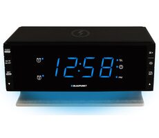 Blaupunkt CR55CHARGE czarny / radiobudzik / ładowarka bezprzewodowa / wyświetlacz LED 