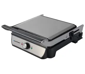 Blaupunkt GRS701 srebrny / grill elektryczny / 2000W / regulowana temperatura / powierzchnia 23x34 cm / odpływ oleju