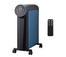 Blaupunkt HOR811 niebiesko-czarny / grzejnik olejowy / 2500W / Tuya / wyświetlacz LED / 3 temperatury / nadaje się do pomieszczeń do 25m2