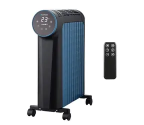 Blaupunkt HOR811 niebiesko-czarny / grzejnik olejowy / 2500W / Tuya / wyświetlacz LED / 3 temperatury / nadaje się do pomieszczeń do 25m2