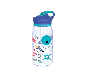 Quokka Butelka plastikowa ze słomką Glow Kids Space 580 ml