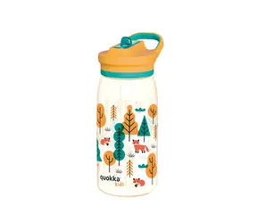 Quokka Butelka plastikowa ze słomką Glow Kids Forest 580 ml