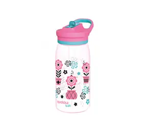 Plastikowa butelka do picia Quokka Glow Kids Melodic Flowers 580 ml