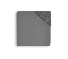 Prześcieradło z gumką Jollein 40/50 x 80/90 cm Storm Grey