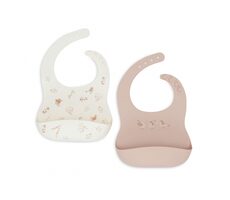 Jollein Bib silikonowy Lovely Birds 2 szt.