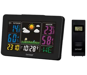 Denver WS-540 czarny / stacja pogodowa / pomiar temperatury i wilgotności