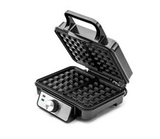 Gofrownica Huslog czarna / 1200W / 2 gofry / powierzchnia nieprzywierająca 