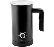 Spieniacz do mleka Huslog czarny / 500W / 150 ml do spieniania / 300 ml do podgrzewania