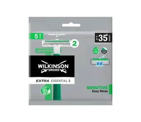 Wilkinson Extra Essential 2 Sensitive jednorazowe maszynki do golenia dla mężczyzn 5 szt.