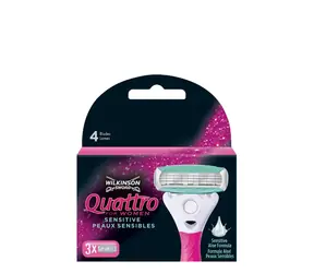 Wymienne głowice Wilkinson Quattro dla kobiet, 3 szt.