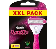 Wilkinson Quattro dla kobiet, wymienne główki 6 szt.