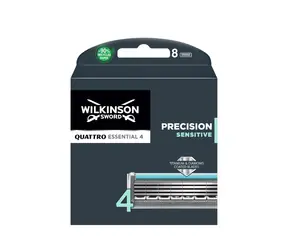 Wymienne głowice Wilkinson Quattro Essential Precision Sensitive, 8 szt.