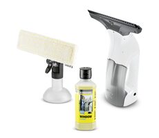 Kärcher WV 1 PLUS D500 / Bezprzewodowy odkurzacz do okien / Li- ION / Szerokość robocza 25 cm / Zbiornik 100 ml / do 25 minut