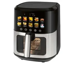 ProfiCook FR 1286 H czarny / frytkownica na gorące powietrze / 1700W / 6,5 l / 9 programów