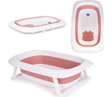 ECOTOYS Wanienka składana Krowa - różowa / od 0 lat