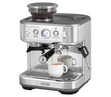 Sencor SES 6010SS srebrny / Ekspres dźwigniowy do kawy / 1770 W / 15 bar / 2,3 l / dysza spieniająca