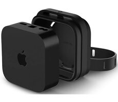 Uchwyt silikonowy Spigen Fit do Apple TV 4K 3. generacji (2022) czarny