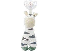 Pluszowy uchwyt na smoczek NUK ZEBRA / 0+