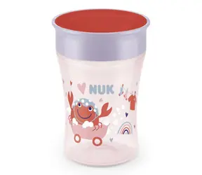 NUK Magic Cup z pokrywką 230ml / czerwony