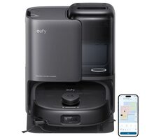 Odkurzacz automatyczny Anker Eufy Omni E25 czarny / Odkurzacz automatyczny z mopem / 20000 Pa / Worek na kurz 3 l / Zbiornik na wodę 2,5 l