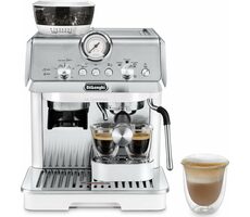 Fabrycznie nowy - DeLonghi EC 9155.W La Specialista Arte biały / Ekspres do kawy dźwigniowy / 1400 W / 2,5 l / 15 barów / spieniacz do mleka / młynek / fabrycznie nowy