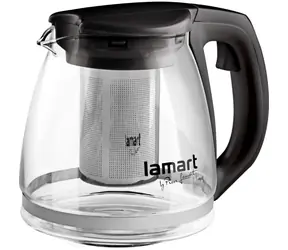 Czajnik Lamart Verre 1,1l czarny / szklany