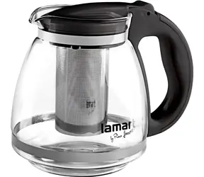Czajnik Lamart Verre 1,5l czarny / szklany