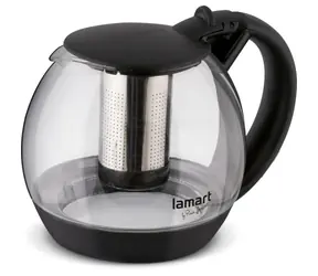Czajnik Lamart Bulb 2l przezroczysto-czarny / szkło
