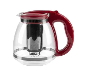 Lamart Verre Teapot 1.5l czerwony / szkło