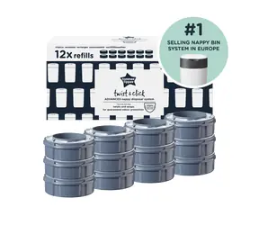 Zestaw wkładów wymiennych Tommee Tippee Twist & Click, 12 szt.