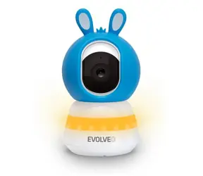 Evolveo Baby Monitor N5 niebieski / Elektroniczna niania wideo / Nadzór 360° / Komunikacja dwukierunkowa
