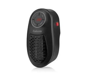 Wentylator na gorące powietrze Salente HotHeat mini czarny / 500 W / wyświetlacz LED / 2 prędkości