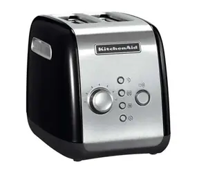 KitchenAid 5KMT221EOB czarny / Toster / 2 kromki / stal nierdzewna