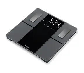 BEURER BF 500 czarna / waga osobowa / cyfrowa / wyświetlacz LCD / rozdzielczość 100 g / udźwig 180 kg / dane diagnostyczne