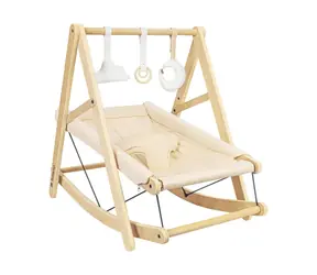Tulano Moon 45 2w1 kremowy / Fotel bujany / od urodzenia do 9 kg