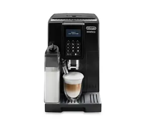 Fabrycznie nowy - DeLonghi Dinamica ECAM 353.75.B czarny / Automatyczny ekspres do kawy / 1450 W / 15 barów / 1,8 l / spieniacz do mleka / fabrycznie nowy
