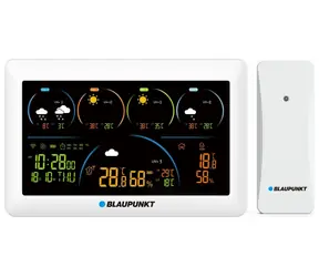 Rozpakowano - Blaupunkt WS50WH APP biały / stacja pogodowa / Wi-Fi / rozpakowano