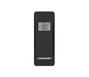 Rozpakowany - Blaupunkt ACC20WSBK czarny / Czujnik temperatury zewnętrznej do stacji pogodowych / Wyświetlacz LCD / 2x 1,5 V AA / rozpakowany