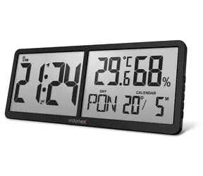 Zegar ścienny Eldonex TimeCheck czarny