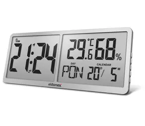 Zegar ścienny Eldonex TimeCheck srebrny