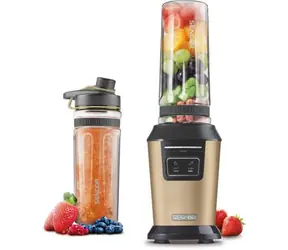 Sencor SBL 7077CH chromowany / blender do smoothie / 800 W / 2 x 600 ml