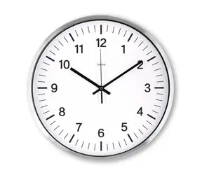 Zegar ścienny HAMA Java srebrny / sterowany radiowo / 35 cm