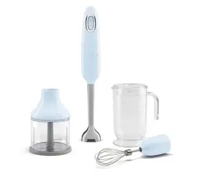 SMEG HBF03PBEU jasnoniebieski / Blender ręczny / 700 W / Turbo / 1,4 l